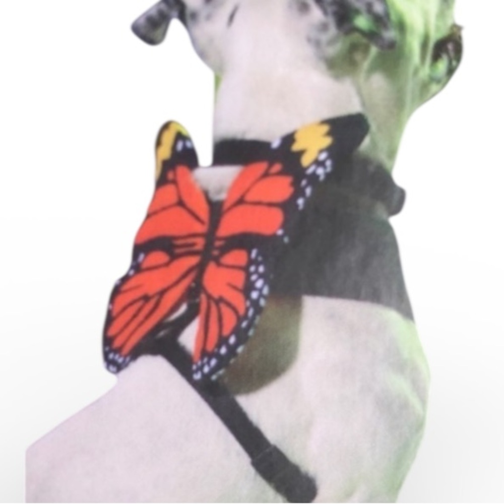 NWT pupperfly butterfly wings harness costume XS